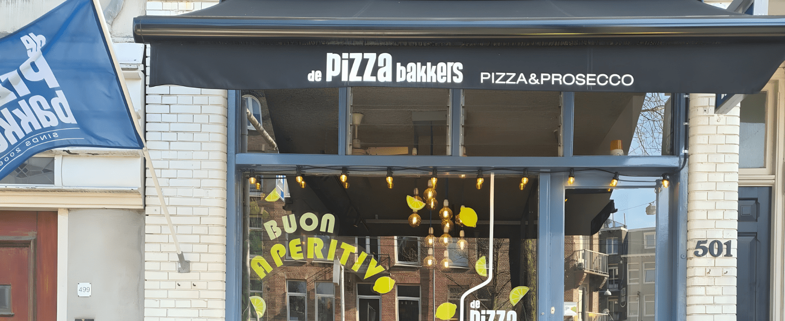 De Pizzabakkers Amsterdam – Overtoom header